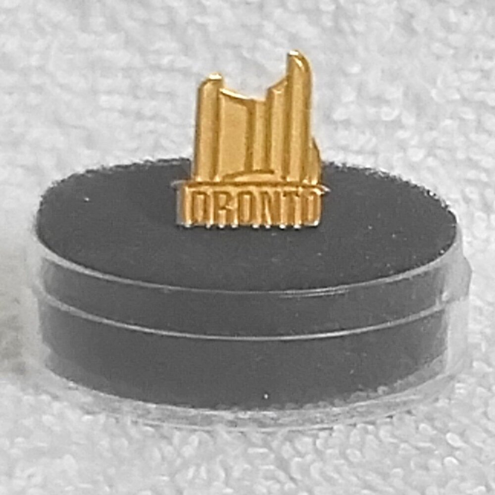 Toronto City Hall Skyline Brass Pin!!